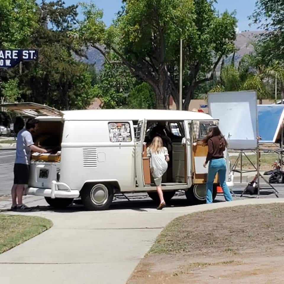 Filming at Lake Gregory